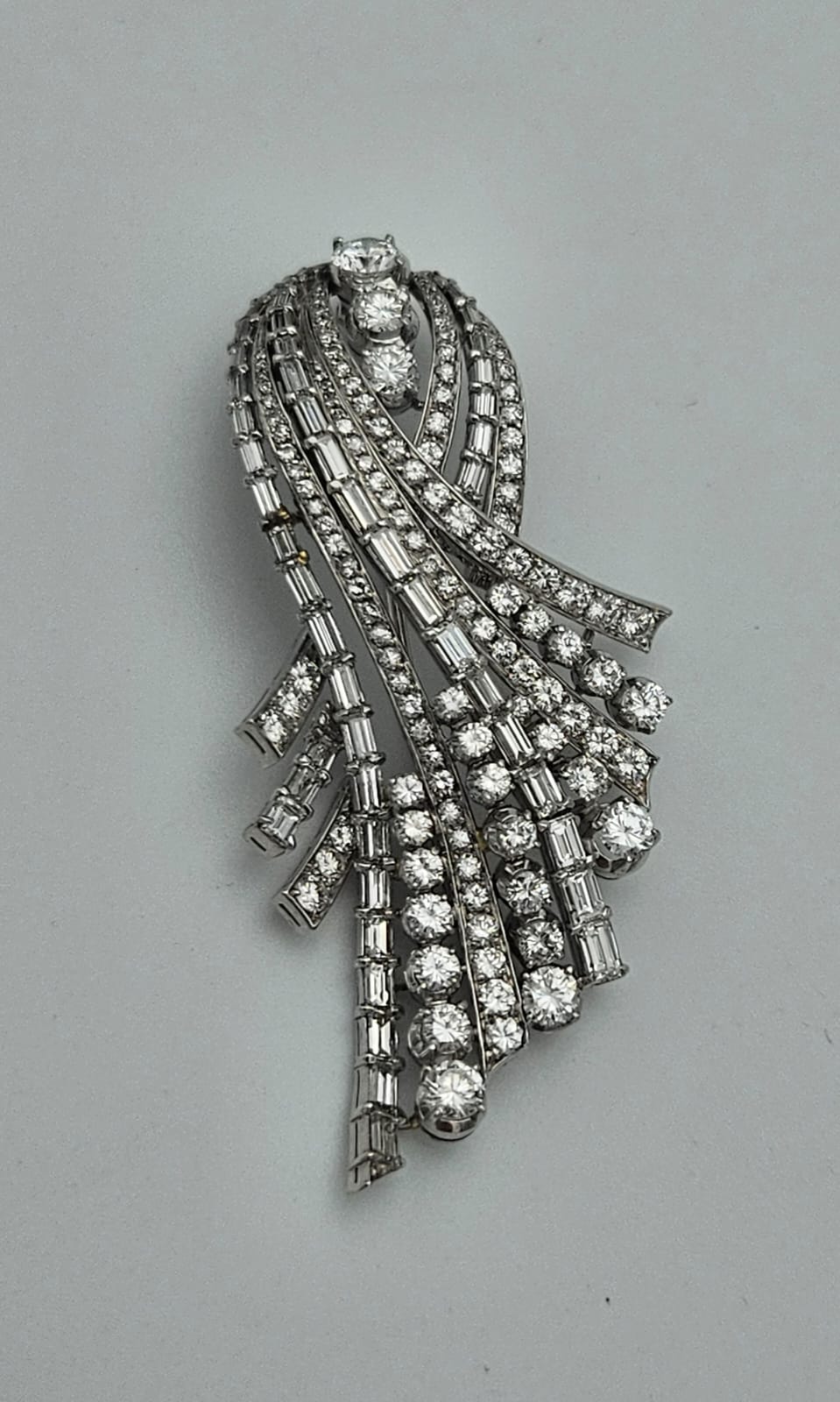 Spilla Unisex Cuscino 4 Ct - Zaffiro Lab Creato, Placcata Oro Bianco 14K, Nmjewelart - Foto 2