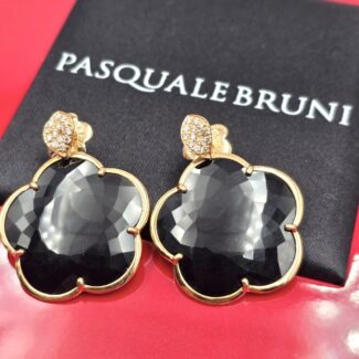 ORECCHINI ORO PASQUALE BRUNI DIAMANTI ONICE