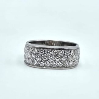 ANELLO ORO PAVE DIAMANTI 1.50 CARATI