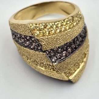 FASCIONE ORO BRILLANTI GIALLI E BRUNI
